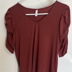 Wishlist Rust V-Neck Blouse